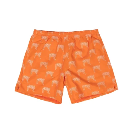 ALL OVER ORANGE LOGO SHORT