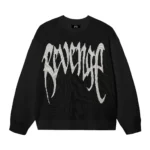 REVENGE ARCH LOGO KNIT BLACK/LIGHT GREY