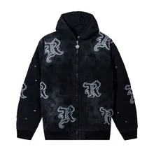 REVENGE DISTRESSED R CARPENTER WORK JACKET WASHED BLACK