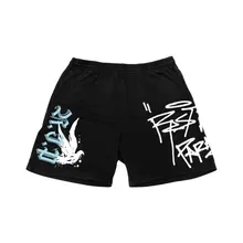 REVENGE GRAFFITI DOVE SHORT BLACK