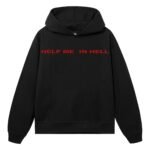 REVENGE HELP ME IN HELL HOODIE BLACK/RED