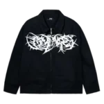 OBSIDIAN WORK JACKET BLACK/WHITE