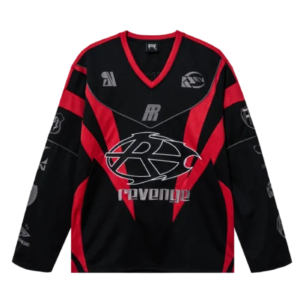 REVENGE RACER PATCH JERSEY BLACK/RED
