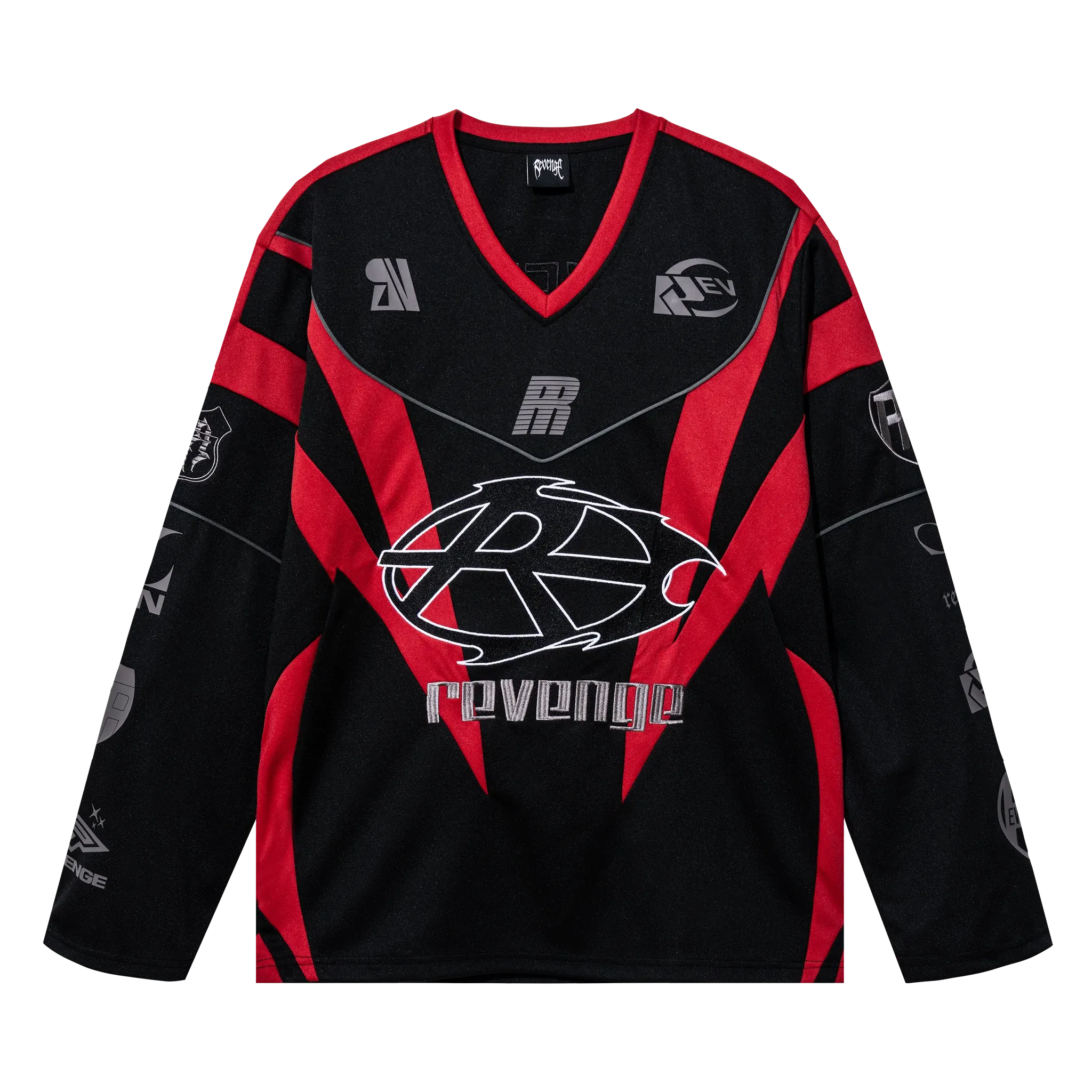 REVENGE RACER PATCH JERSEY BLACK/RED REVENGE RACER PATCH JERSEY BLACK/RED