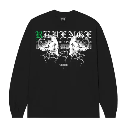 REVENGE STAPLE LONG SLEEVE BLACK
