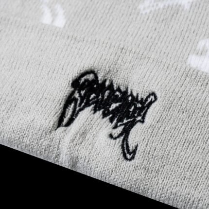REVENGE X DISTORTION BEANIE GREY/WHITE