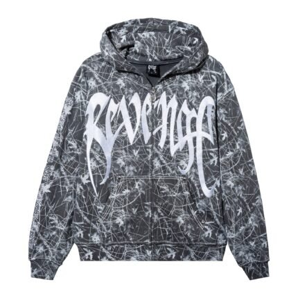 REVENGE CONTRAST EMBROIDERED ZIP BLAIR CAMO/WHITE
