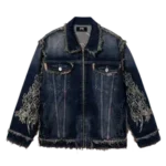 TRIBAL CROSS DENIM JACKET COPPER