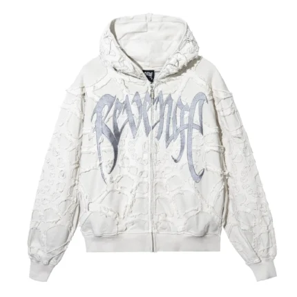 SPIDER WEB ZIP CREAM/SILVER