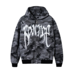 REVENGE PERMAFROST WASHED JACKET GREY CAMO