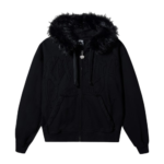 REVENGE ARCH LOGO FUR ZIP BLACK/BLACK