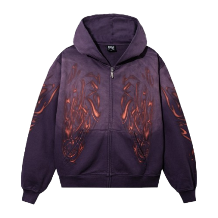 REVENGE AIRBRUSHED REAPER ZIP WASHED PURPLE/RED