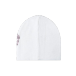 REVENGE X HEARTBREAK RHINESTONE BEANIE WHITE/PINK