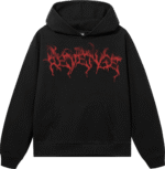 SMOKE LIGHTNING HOODIE BLACK/RED