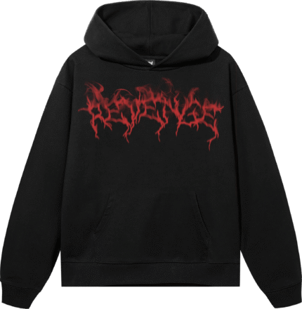 SMOKE LIGHTNING HOODIE BLACK/RED