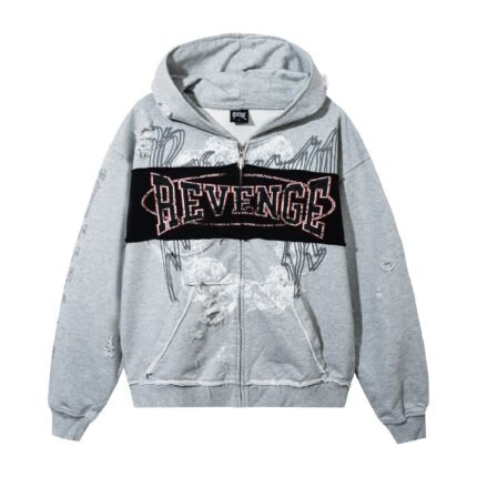 CHERUB DECONSTRUCTED ZIP HEATHER GREY
