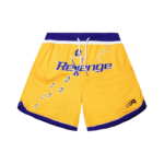 REVENGE BULLETS BASKETBALL SHORTS YELLOW