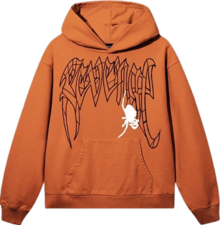 SPIDER ARCH HOODIE ORANGE/WHITE